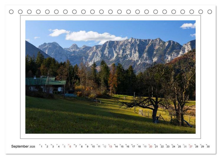Produktbild: Rund um den Watzmann (Tischkalender 2026 DIN A5 quer), CALVENDO Monatskalender