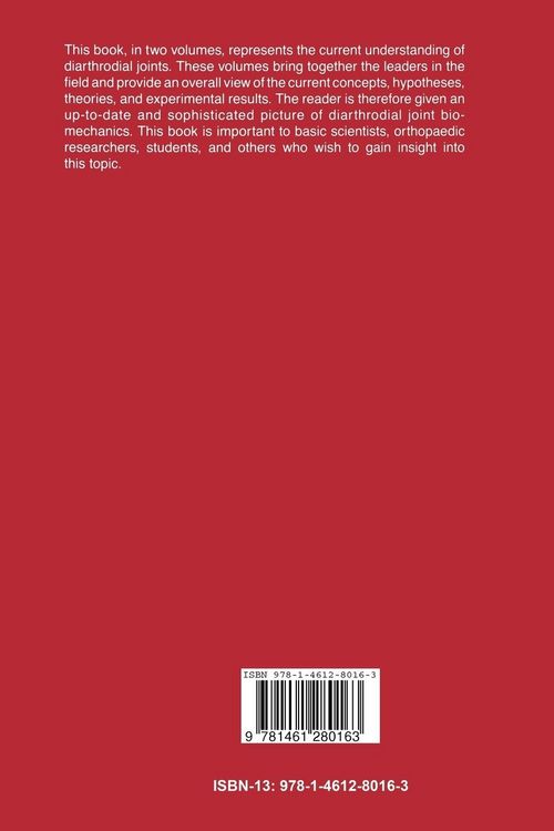 Produktbild: Biomechanics of Diarthrodial Joints