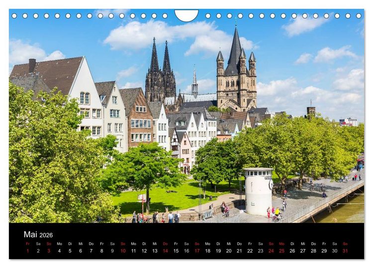 Produktbild: K&ouml;lner - Blickwinkel (Wandkalender 2026 DIN A4 quer), CALVENDO Monatskalender