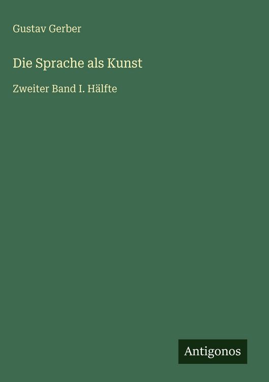 Produktbild: Die Sprache als Kunst