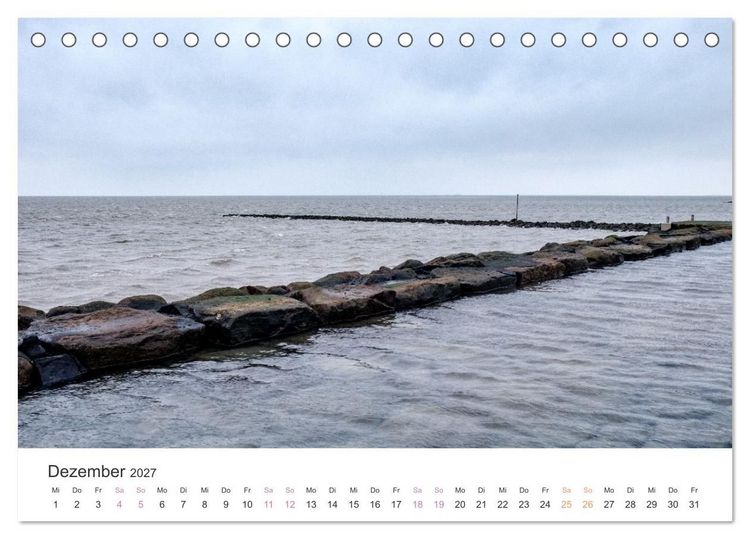 Produktbild: Hamburger Hallig - Der Weg ist das Ziel (Tischkalender 2027 DIN A5 quer), CALVENDO Monatskalender