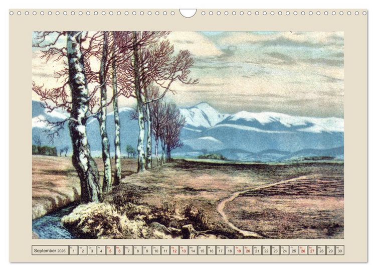 Produktbild: Gru&szlig; von der Schneekoppe (Wandkalender 2026 DIN A3 quer), CALVENDO Monatskalender
