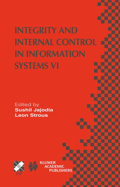 Produktbild: Integrity and Internal Control in Information Systems VI