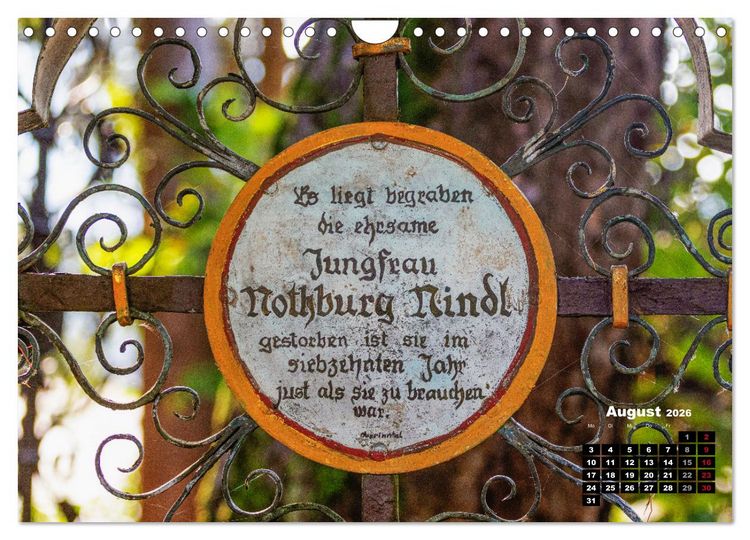 Produktbild: Lustige Marterlspr&uuml;che (Wandkalender 2026 DIN A4 quer), CALVENDO Monatskalender