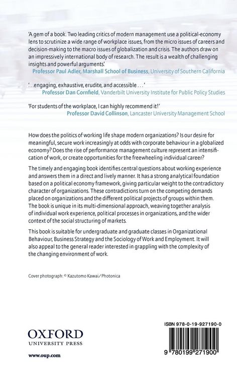 Produktbild: The Politics of Working Life