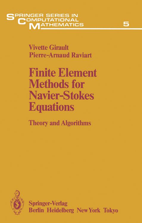 Produktbild: Finite Element Methods for Navier-Stokes Equations