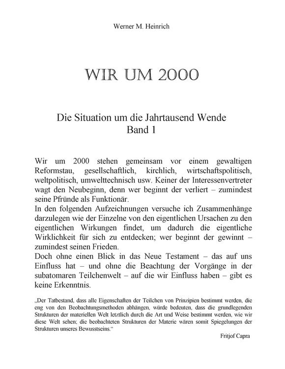 Produktbild: Wir Um 2000 - Band 1