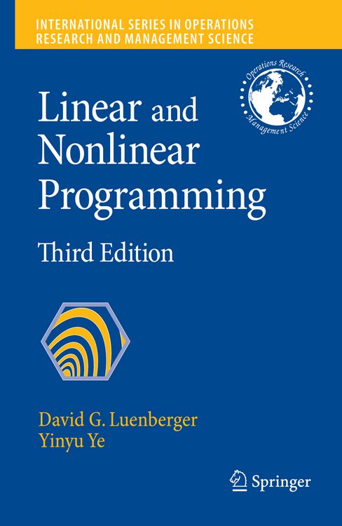 Produktbild: Linear and Nonlinear Programming