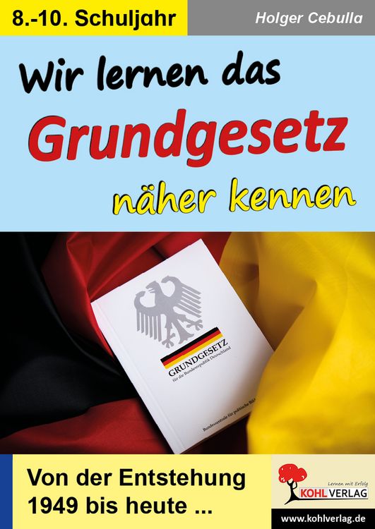 Produktbild: Wir lernen das Grundgesetz n&auml;her kennen