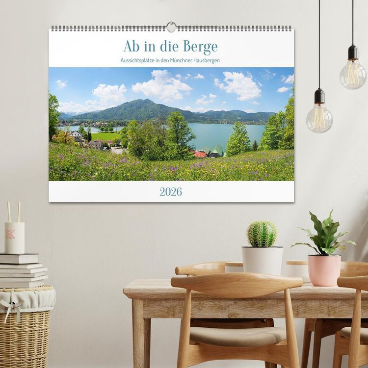 Produktbild: Ab in die Berge - Aussichtspl&auml;tze in den M&uuml;nchner Hausbergen (Wandkalender 2026 DIN A2 quer), CALVENDO Monatskalender
