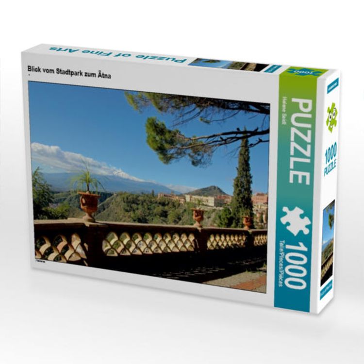 Produktbild: CALVENDO Puzzle Blick vom Stadtpark zum &Auml;tna 1000 Teile Lege-Gr&ouml;&szlig;e 64 x 48 cm Foto-Puzzle Bild von Helene Seidl
