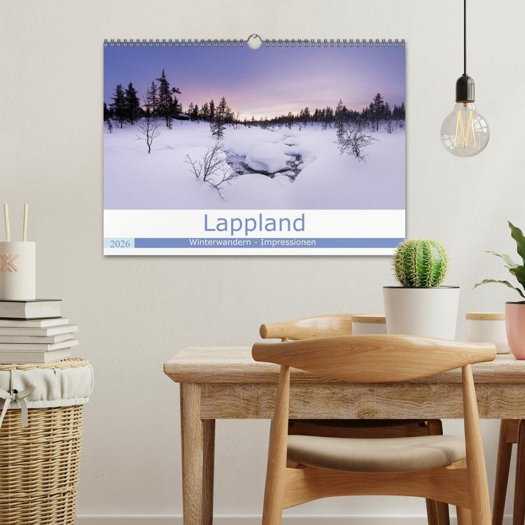 Produktbild: Lappland - Winterwandern Impressionen (Wandkalender 2026 DIN A3 quer), CALVENDO Monatskalender