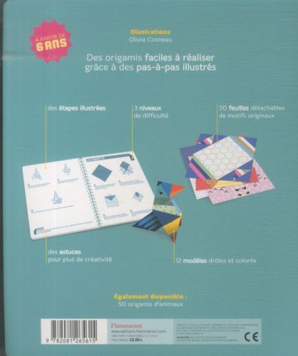 Produktbild: 50 origamis pour s'amuser : avions, cocottes, sali&egrave;res