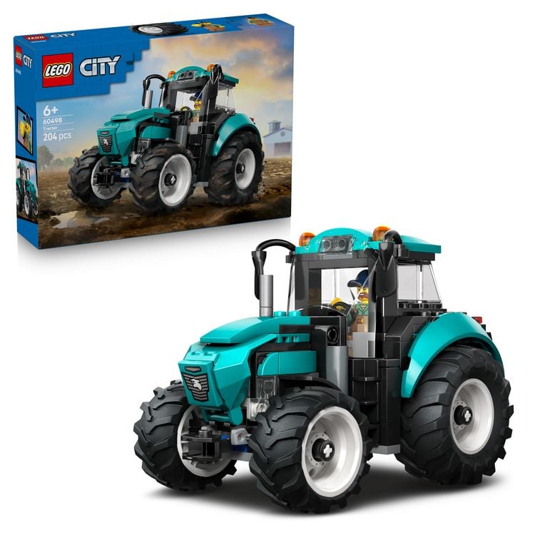 Produktbild: LEGO City 60498 Traktor, Spielzeug mit Minifigur, Geschenk f&uuml;r Kinder