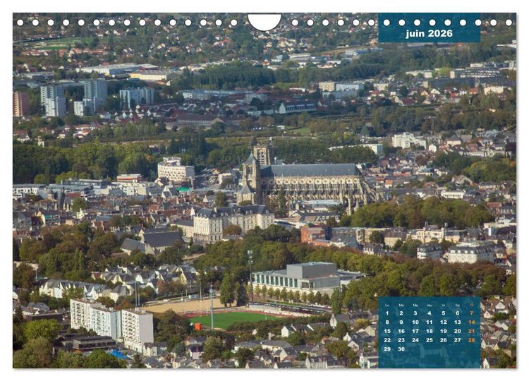 Produktbild: Le Berry secret, le Cher vu du ciel (Calendrier mural 2026 DIN A4 vertical), CALVENDO calendrier mensuel