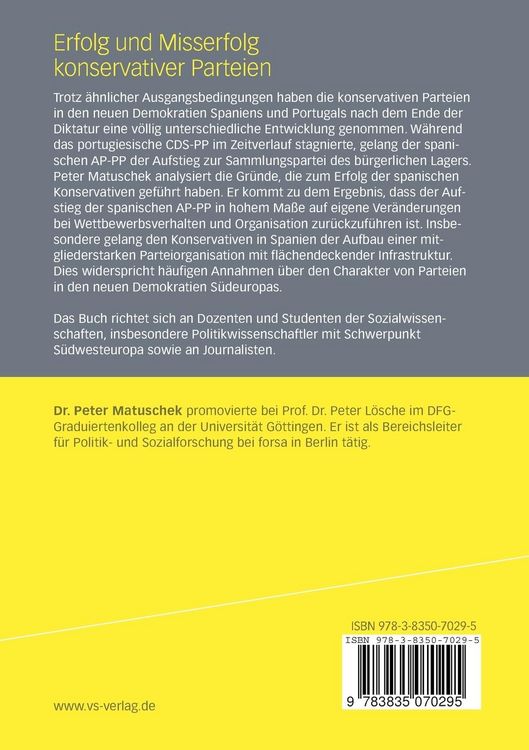 Produktbild: Erfolg und Misserfolg konservativer Parteien