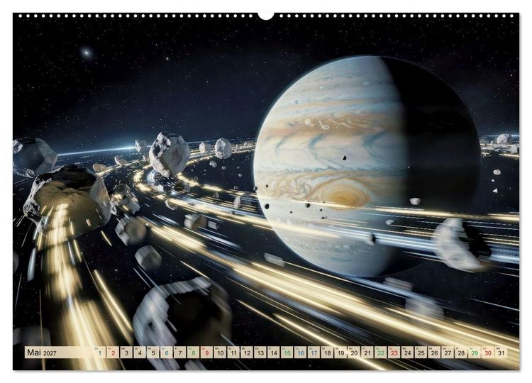 Produktbild: Jupiter, Motive inspiriert vom gr&ouml;&szlig;ten Planeten unseres Sonnensystems (Wandkalender 2027 DIN A2 quer), CALVENDO Monatskalender