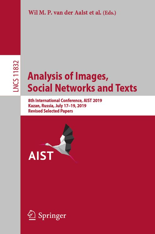 Produktbild: Analysis of Images, Social Networks and Texts