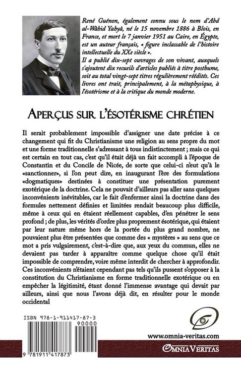 Produktbild: Aper&ccedil;us sur l'&eacute;sot&eacute;risme chr&eacute;tien