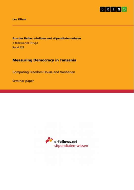 Produktbild: Measuring Democracy in Tanzania