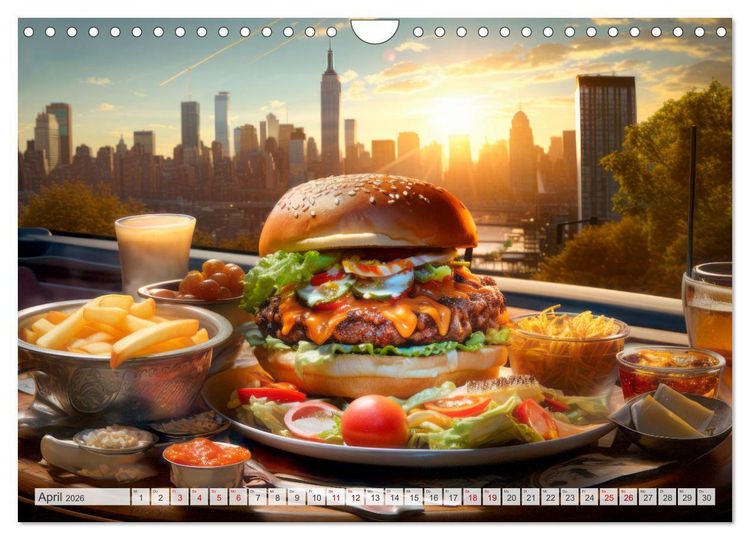 Produktbild: STREET FOOD Genuss International (Wandkalender 2026 DIN A4 quer), CALVENDO Monatskalender