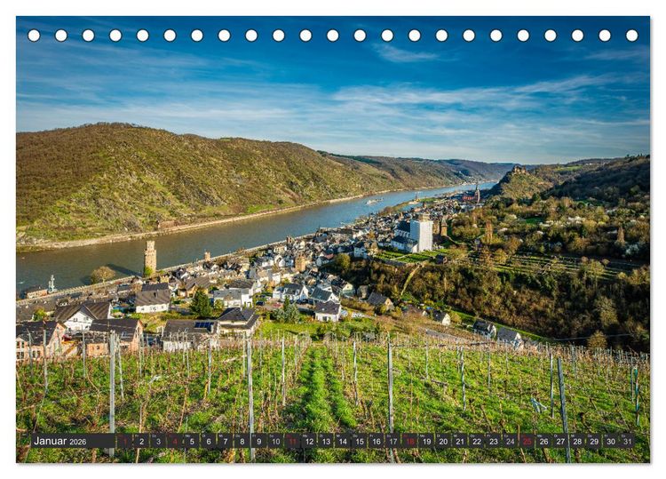 Produktbild: Oberwesel - Stadt der T&uuml;rme (Tischkalender 2026 DIN A5 quer), CALVENDO Monatskalender