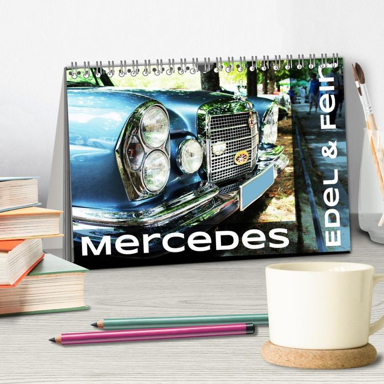 Produktbild: Mercedes Edel & Fein (Tischkalender 2026 DIN A5 quer), CALVENDO Monatskalender