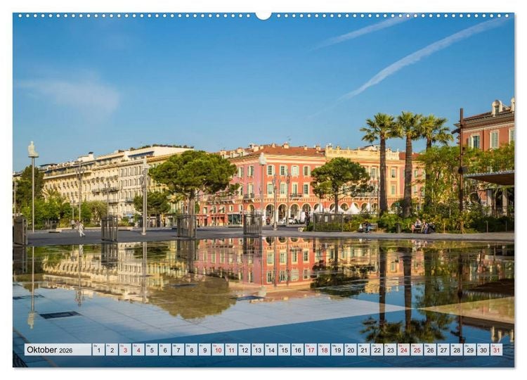 Produktbild: NIZZA Idyllische Impressionen (hochwertiger Premium Wandkalender 2026 DIN A2 quer), Kunstdruck in Hochglanz