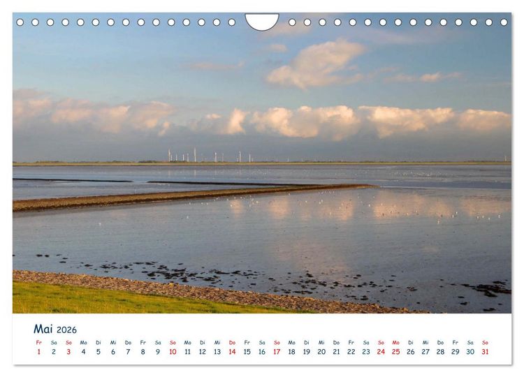 Produktbild: Butjadingen. Impressionen zwischen Jade und Nordsee (Wandkalender 2026 DIN A4 quer), CALVENDO Monatskalender