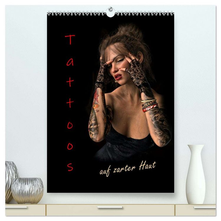 Produktbild: Portraits von t&auml;towierten Frauen (hochwertiger Premium Wandkalender 2026 DIN A2 hoch), Kunstdruck in Hochglanz