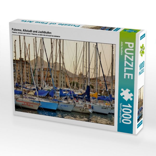 Produktbild: CALVENDO Puzzle Palermo, Altstadt und Jachthafen | 1000 Teile Lege-Gr&ouml;&szlig;e 64x48cm Foto-Puzzle f&uuml;r gl&uuml;ckliche Stunden