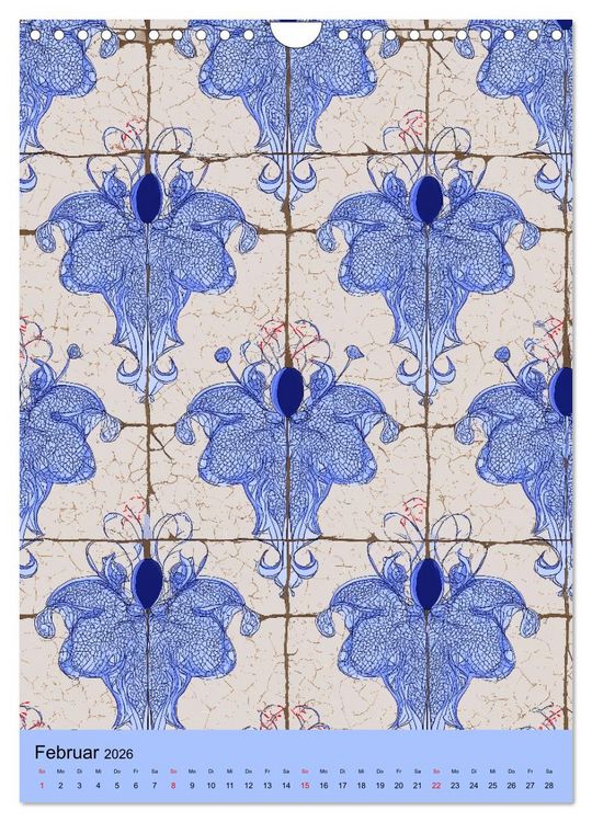 Produktbild: Portugiesischer Fliesen - Azulejos f&uuml;r Fliesenleger, Kunst- und Portugal-Liebhaber (Wandkalender 2026 DIN A4 hoch), CALVENDO Monatskalender
