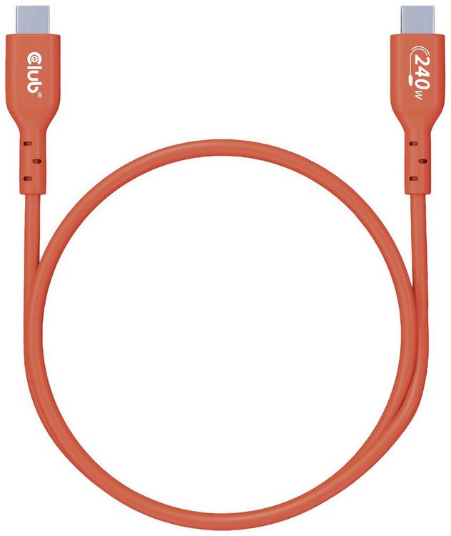 Produktbild: Club3D USB-C&reg; Kabel USB 2.0 USB-C&reg; Stecker 4.00m Orange CAC-1515