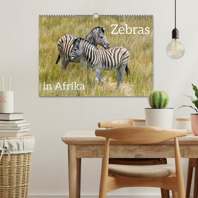 Produktbild: Zebras in Afrika (Wandkalender 2026 DIN A3 quer), CALVENDO Monatskalender