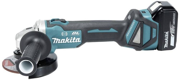 Produktbild: Makita DGA513RTJ Akku-Winkelschleifer 125 mm inkl. Ladeger&auml;t, inkl. 2. Akku, inkl. Koffer 18 V 5 Ah