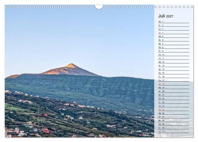 Produktbild: TENERIFFA - Zauberhafte Vulkaninsel (Wandkalender 2027 DIN A3 quer), CALVENDO Monatskalender