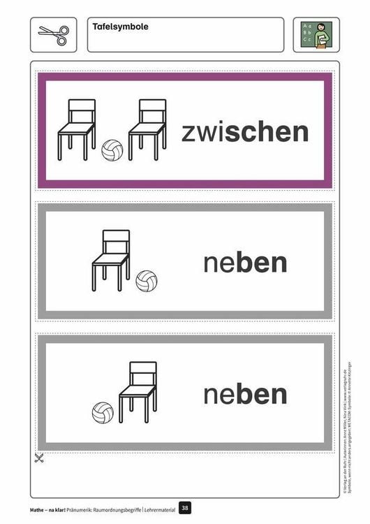 Produktbild: Mathe - na klar! Pr&auml;numerik: Raumordnungsbegriffe