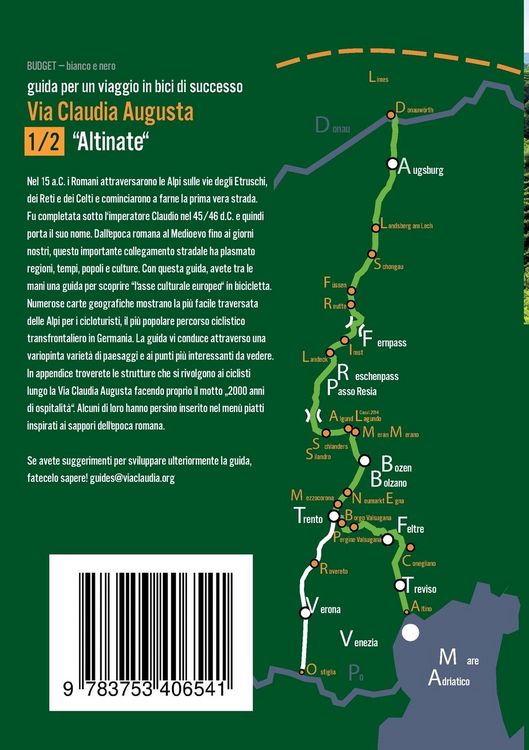 Produktbild: Percorso ciclabile Via Claudia Augusta 1/2 "Altinate" BUDGET