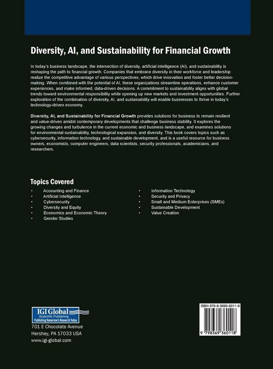 Produktbild: Diversity, AI, and Sustainability for Financial Growth