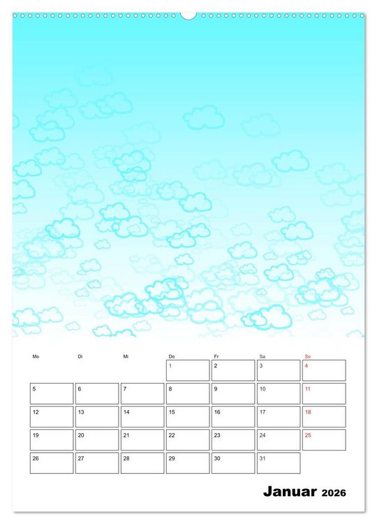 Produktbild: ERINNERUNGEN Zum Selberbasteln (hochwertiger Premium Wandkalender 2026 DIN A2 hoch), Kunstdruck in Hochglanz