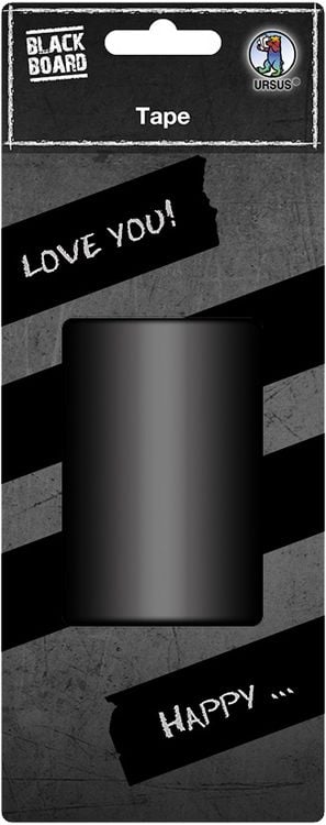 Produktbild: URSUS Blackboard Tafelfolie-Klebeband, 1 Rolle 5 m x 75 mm, matt schwarz