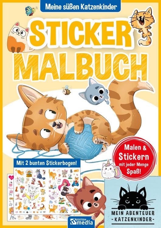 Produktbild: Sticker Malbuch: Katzenkinder