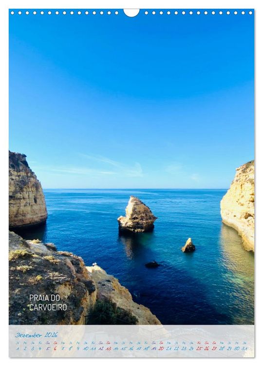 Produktbild: Algarve Traumhaft & farbenfroh (Wandkalender 2026 DIN A3 hoch), CALVENDO Monatskalender