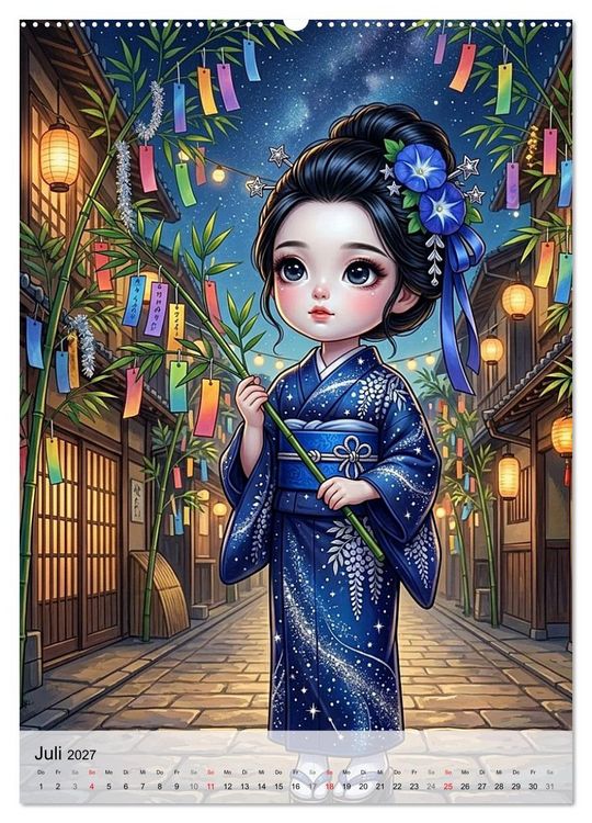 Produktbild: Fabulous Dolls &ndash; Perlen Asiens (hochwertiger Premium Wandkalender 2027 DIN A2 hoch), Kunstdruck in Hochglanz