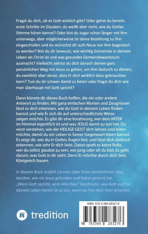 Produktbild: Wenn Gott spricht, wird Alles NEU