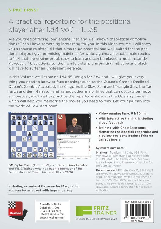 Produktbild: A practical repertoire for the positional player after 1.d4 Vol. 1