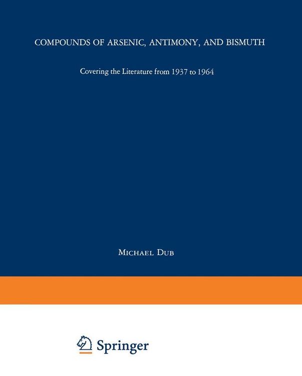 Produktbild: Compounds of Arsenic, Antimony, and Bismuth