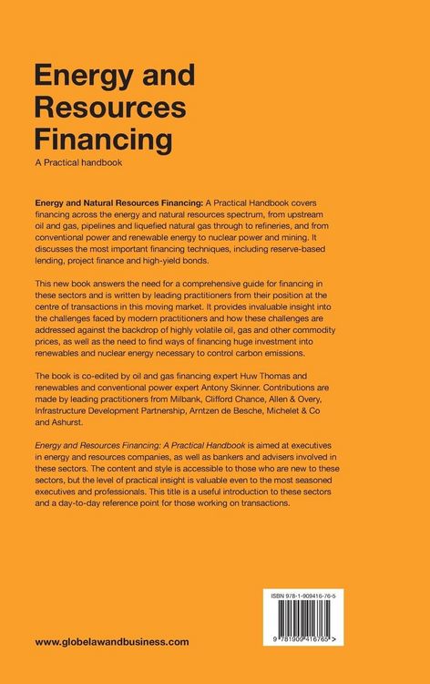 Produktbild: Energy and Resources Financing