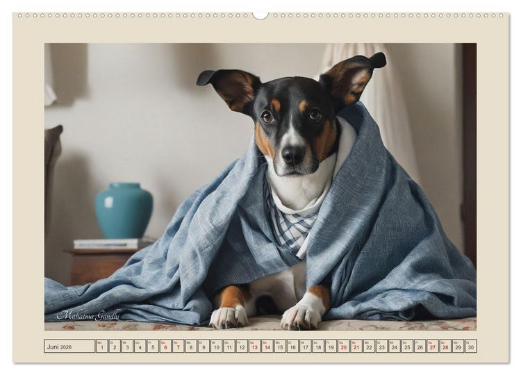 Produktbild: Historische Hundetage (hochwertiger Premium Wandkalender 2026 DIN A2 quer), Kunstdruck in Hochglanz