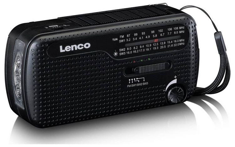Produktbild: Lenco MCR-113BK Notfallradio Schwarz